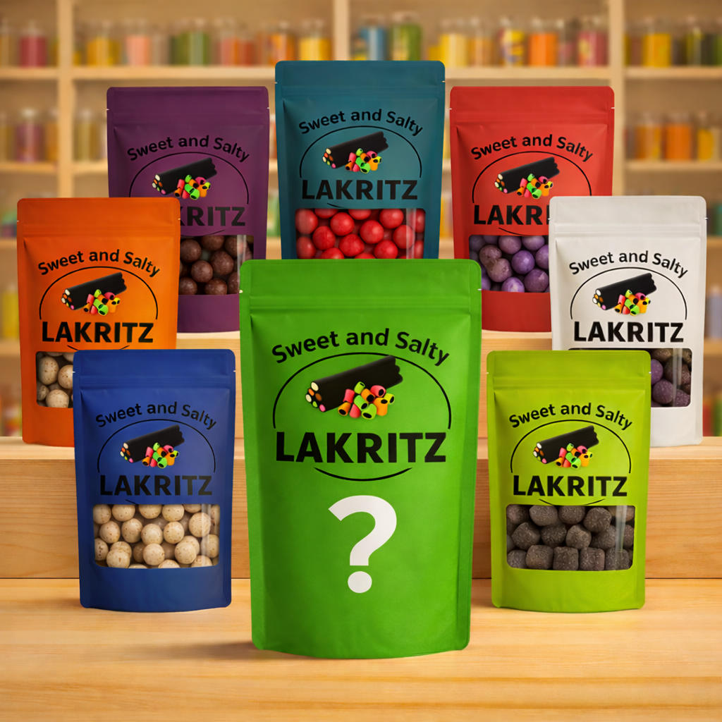 Skandinavische Lakritz – Bestseller Selection (7 Topseller + 1 Mystery, 1,6 kg) – Sweet & Salty