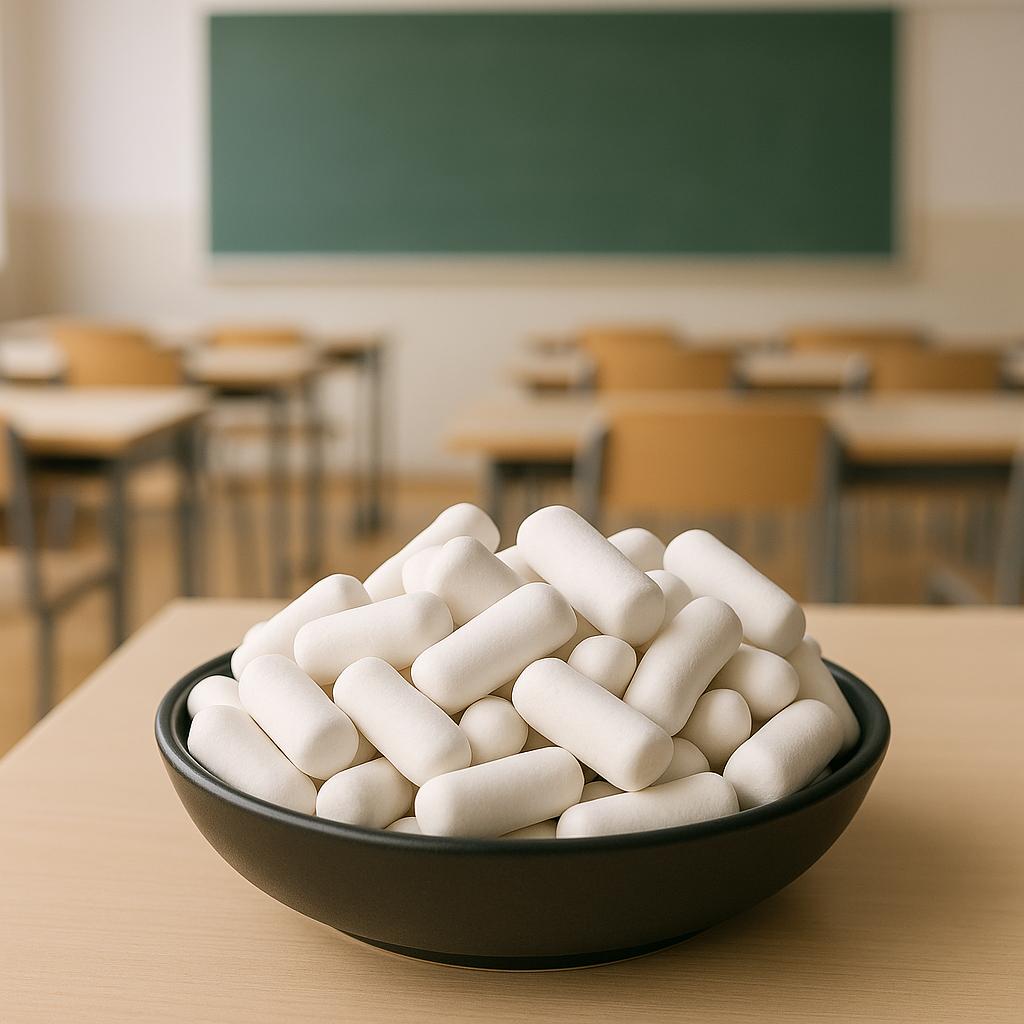 Weiße Kreide (Süßlakritzkern)