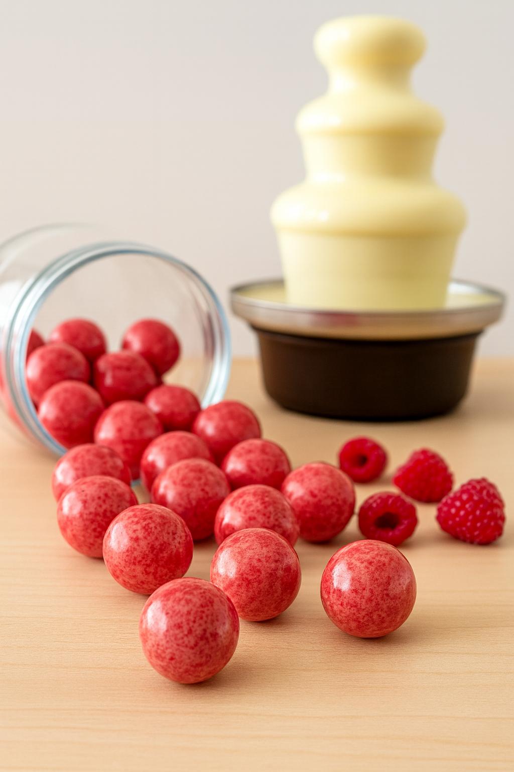 Himbeere Lakritz Kugel (gelatinefrei)