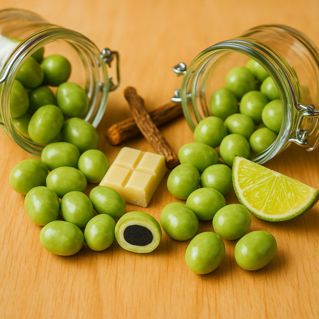 Salzlakritzkern mit Schoko/Limette