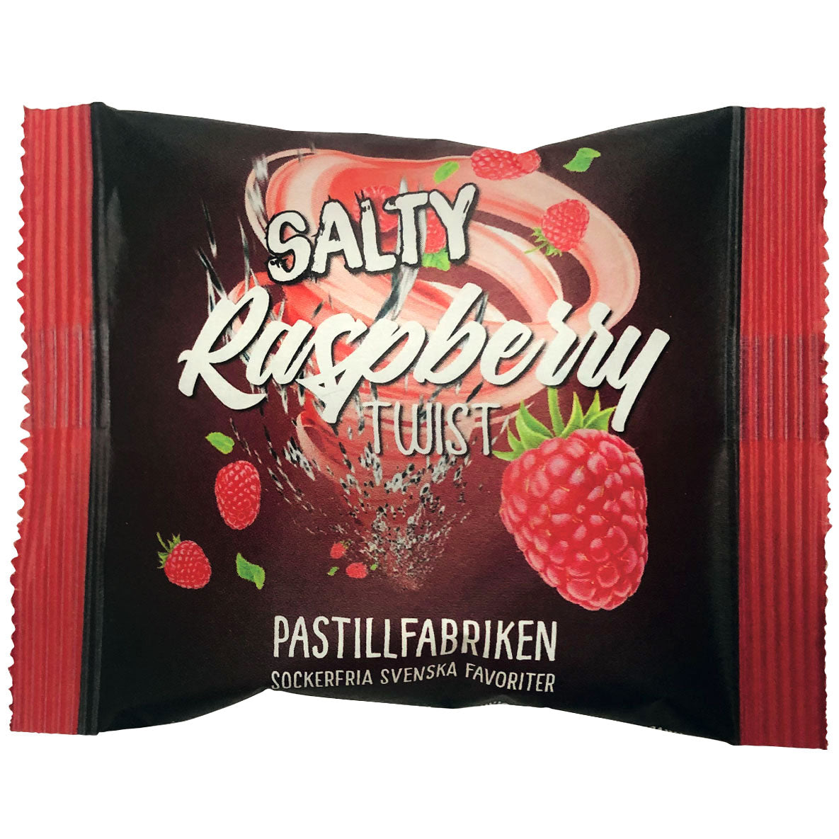 Pastillfabriken Salty Raspberry Twist (Vegan, Glutenfrei, Zuckerfrei)