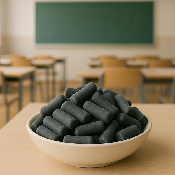 Schwarze Kreide (Salzlakritzkern)